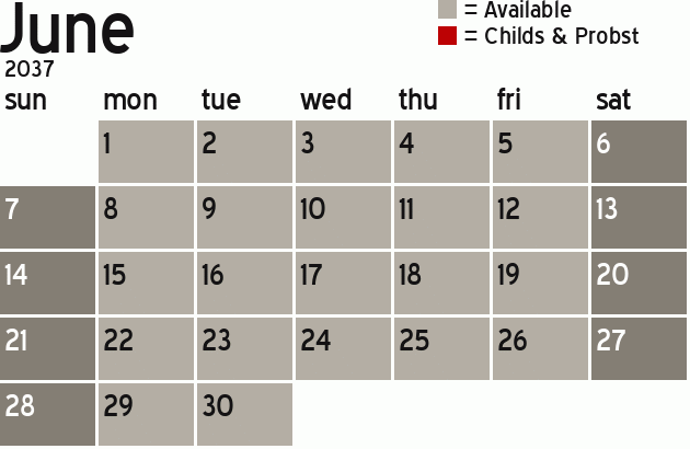 Missionary Dinner Calendar