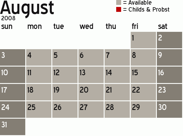 Missionary Dinner Calendar