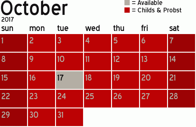 Missionary Dinner Calendar