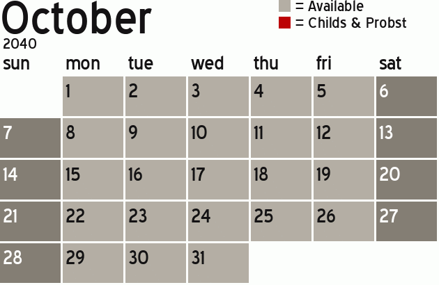 Missionary Dinner Calendar