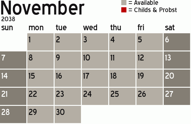 Missionary Dinner Calendar