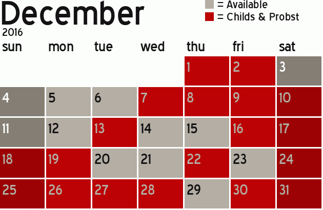 Missionary Dinner Calendar